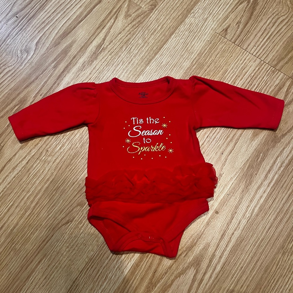 Infant holiday onsie